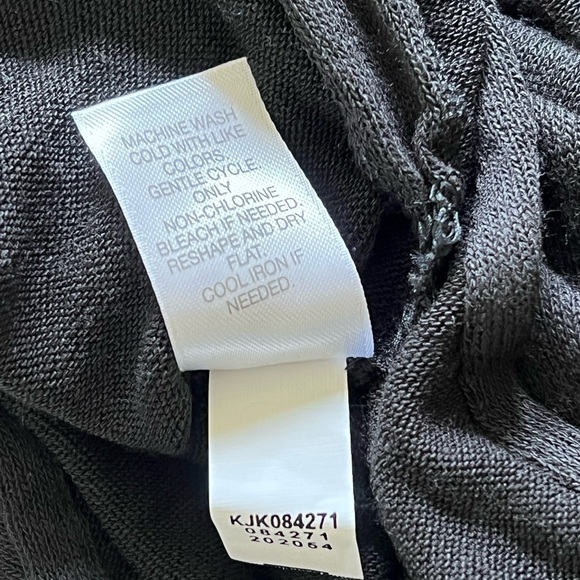 J. Jill | Like new rayon blend black long sleeve button front midi dress… - Picture 14 of 14